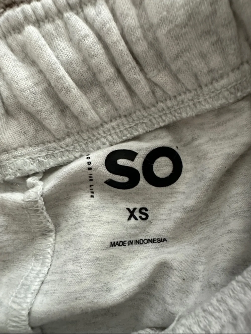 SO Light Gray Cotton Elastic Waist Skirt with Built-in Shorts and pockets - Picture 4 of 4